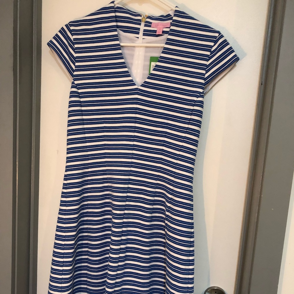 Lilly Pulitzer blue striped Bree dress
